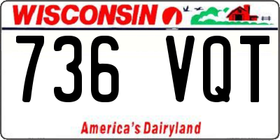 WI license plate 736VQT