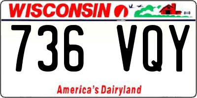 WI license plate 736VQY