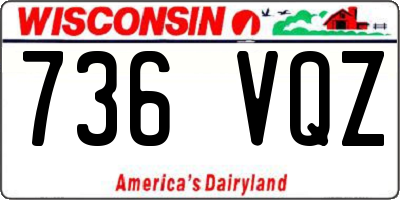 WI license plate 736VQZ