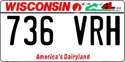WI license plate 736VRH