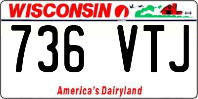 WI license plate 736VTJ