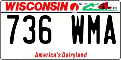 WI license plate 736WMA
