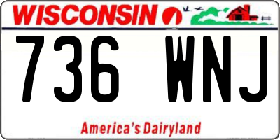 WI license plate 736WNJ