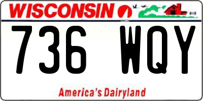 WI license plate 736WQY