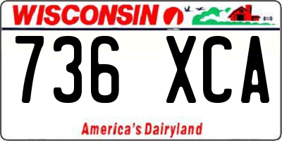 WI license plate 736XCA