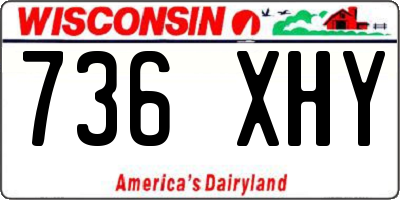 WI license plate 736XHY