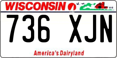 WI license plate 736XJN