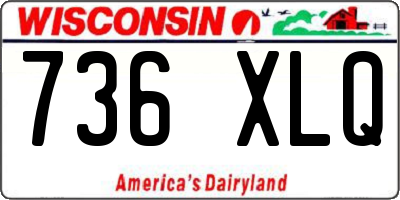 WI license plate 736XLQ