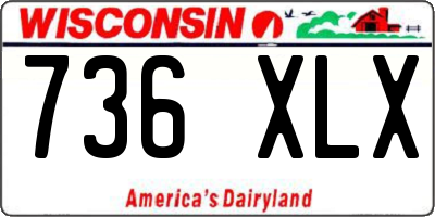 WI license plate 736XLX
