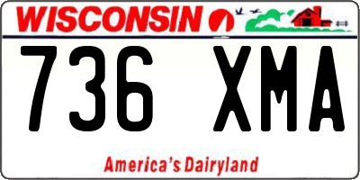WI license plate 736XMA