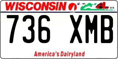 WI license plate 736XMB