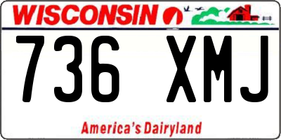 WI license plate 736XMJ
