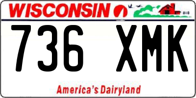 WI license plate 736XMK