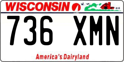 WI license plate 736XMN