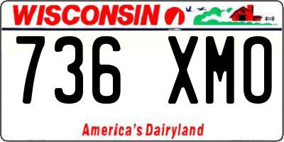 WI license plate 736XMO