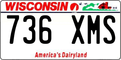 WI license plate 736XMS