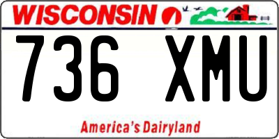 WI license plate 736XMU