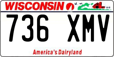 WI license plate 736XMV