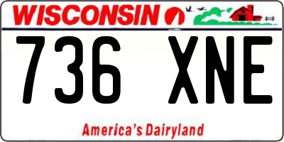WI license plate 736XNE