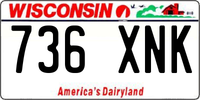 WI license plate 736XNK