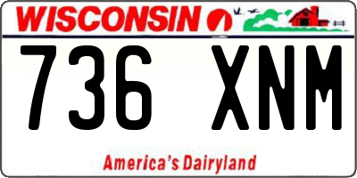 WI license plate 736XNM