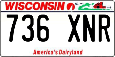WI license plate 736XNR