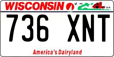 WI license plate 736XNT