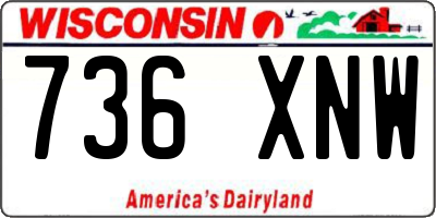 WI license plate 736XNW