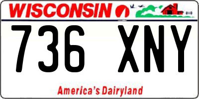 WI license plate 736XNY