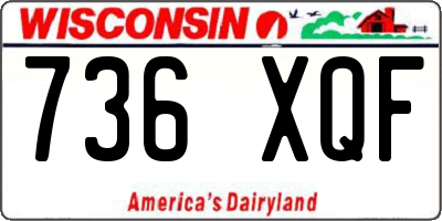 WI license plate 736XQF