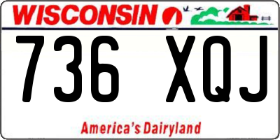 WI license plate 736XQJ