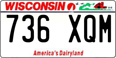 WI license plate 736XQM