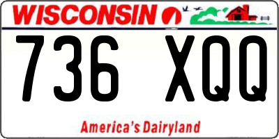 WI license plate 736XQQ