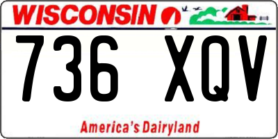 WI license plate 736XQV