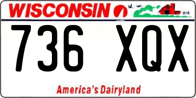 WI license plate 736XQX