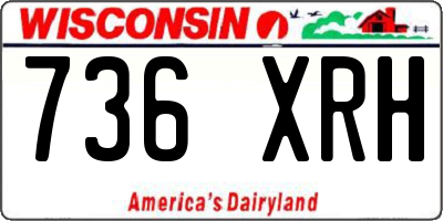 WI license plate 736XRH