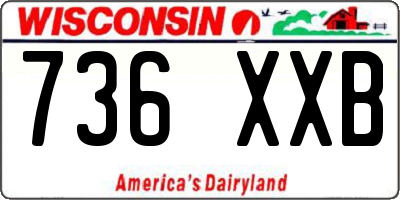 WI license plate 736XXB