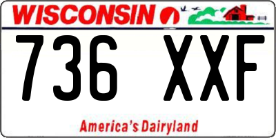 WI license plate 736XXF