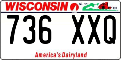 WI license plate 736XXQ