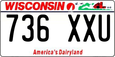 WI license plate 736XXU