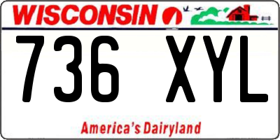 WI license plate 736XYL