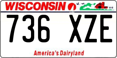 WI license plate 736XZE