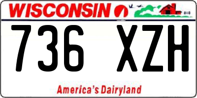 WI license plate 736XZH