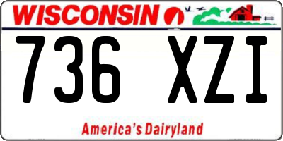 WI license plate 736XZI