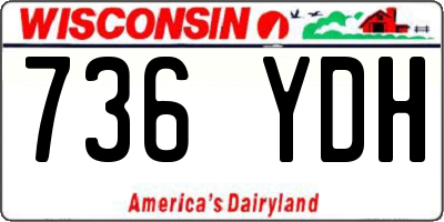 WI license plate 736YDH