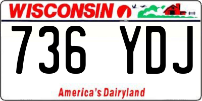 WI license plate 736YDJ