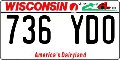 WI license plate 736YDO