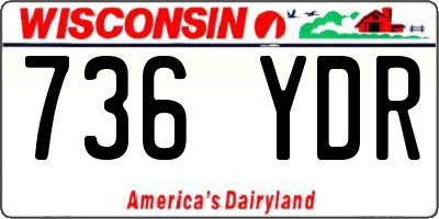 WI license plate 736YDR
