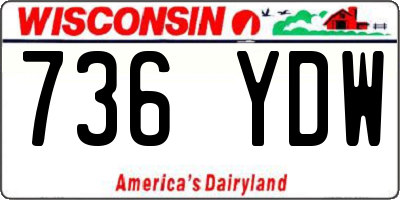 WI license plate 736YDW