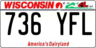 WI license plate 736YFL